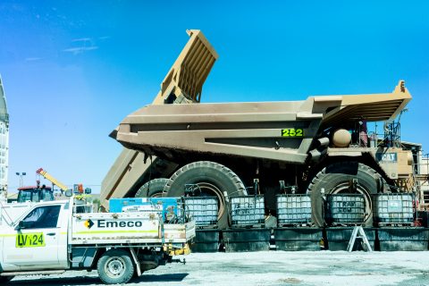 Excavating machine, Super Pit, Kalgoorlie- Boulder, WA