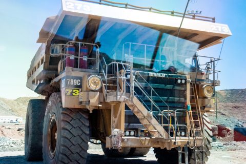 Earth moving lorry, Super Pit, Kalgoorlie- Boulder, WA