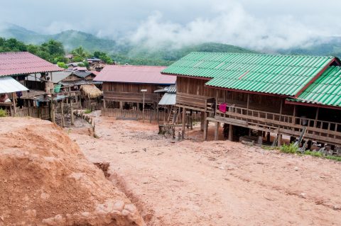 Akha village, Laos