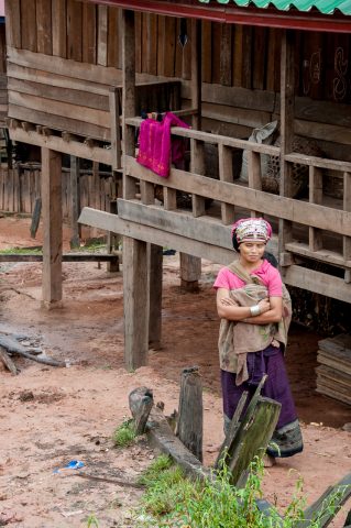 Akha village, Laos