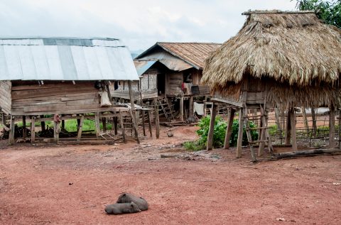 Akha village, Laos
