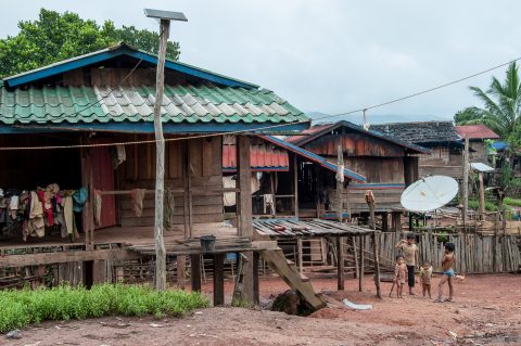 Akha village, Laos