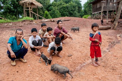Akha villagers, Laos