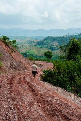 Road to Akha village, Laos