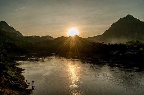 Sunset, Nam Ou River, Laos