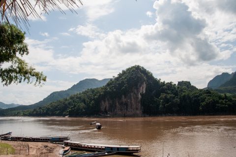 Pak Ou Caves across river, Laos