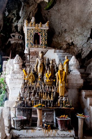 Pak Ou Caves on Nam Ou river, Laos