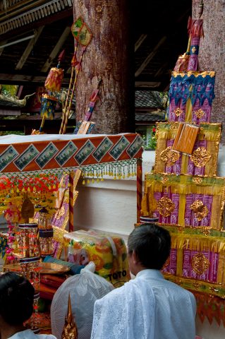Wat Xieng Thong stalls, Luang Prabang, Laos