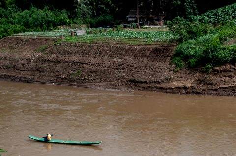 Fishing, Mekong river, Luang Prabang, Laos