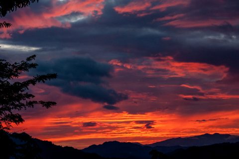 Sunset over the Mekong, Luang Prabang, Laos