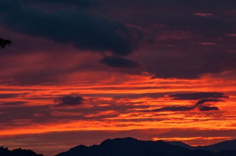 Sunset over the Mekong, Luang Prabang, Laos