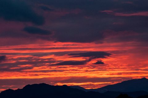 Sunset over the Mekong, Luang Prabang, Laos