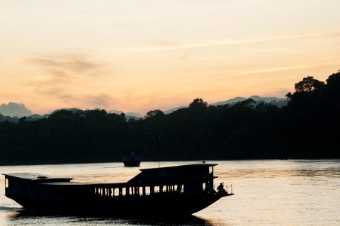 Sunset over Mekong, Luang Prabang, Laos