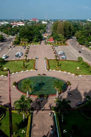 View from Patuxai, Vientiane, Laos