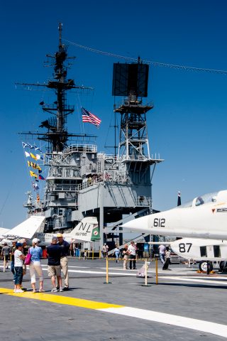 Flight deck, USS Midway, San Diego, California