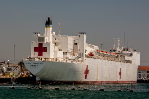 Naval hospital ship, San Diego, California