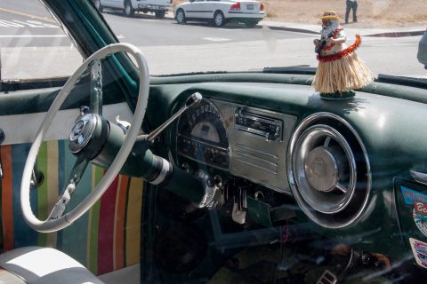 Vintage car, Morro Bay, California