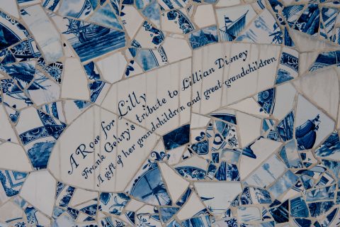 Roof garden, Walt Disney Concert Hall by F Gehry, Los Angeles, C