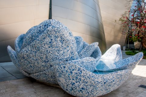 Roof garden, Walt Disney Concert Hall by F Gehry, Los Angeles, C