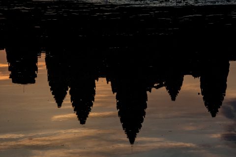 Angkor Wat reflection at sunrise