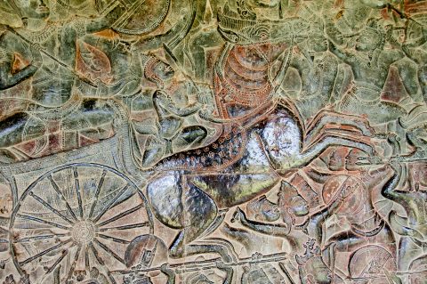 Bas relief of Mahabharata, Angkor Wat