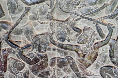 Bas relief of Mahabharata, Angkor Wat