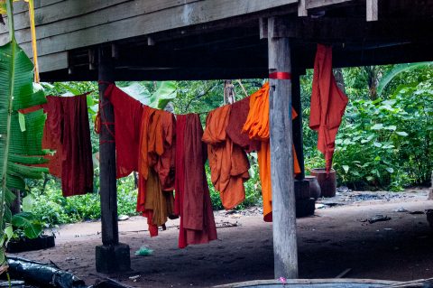 Washing, Temple near Siem Reap