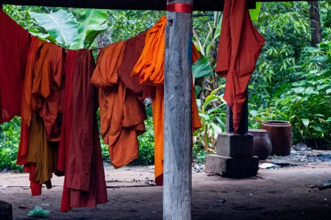 Washing, Temple near Siem Reap