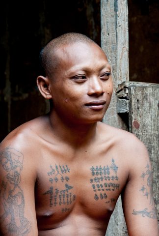 Monk at Temple near Siem Reap