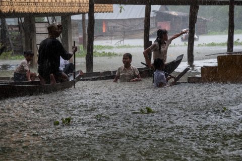 Floating village, Tonle Sap Lake, near Siem Reap