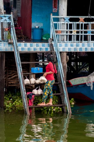 Floating village, Tonle Sap Lake, near Siem Reap