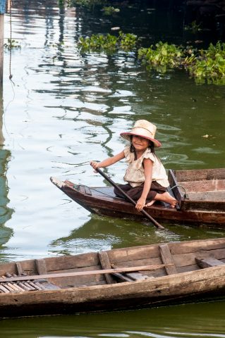 Floating village, Tonle Sap Lake, near Siem Reap