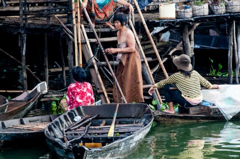 Floating village, Tonle Sap Lake, near Siem Reap