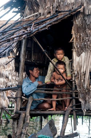 Floating village, Tonle Sap Lake, near Siem Reap