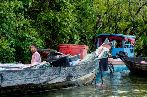 Floating village, Tonle Sap Lake, near Siem Reap