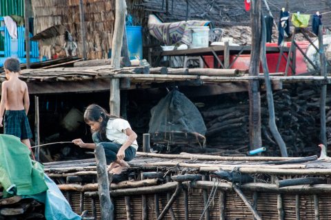 Floating village, Tonle Sap Lake, near Siem Reap