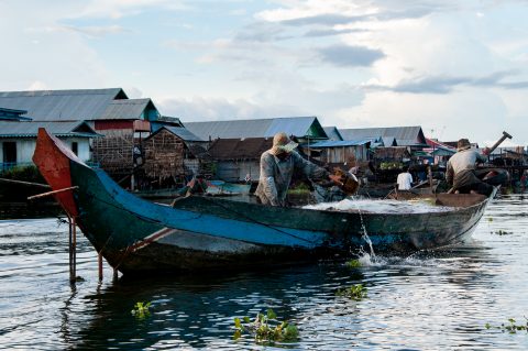 Floating village, Tonle Sap Lake, near Siem Reap
