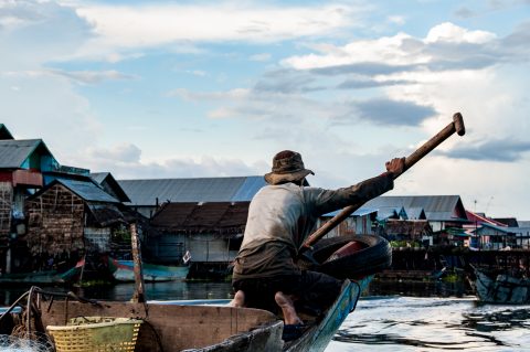 Floating village, Tonle Sap Lake, near Siem Reap