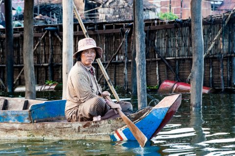 Floating village, Tonle Sap Lake, near Siem Reap