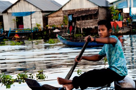 Floating village, Tonle Sap Lake, near Siem Reap