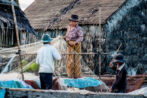 Floating village, Tonle Sap Lake, near Siem Reap