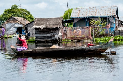 Floating village, Tonle Sap Lake, near Siem Reap