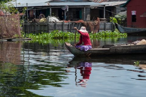 Floating village, Tonle Sap Lake, near Siem Reap