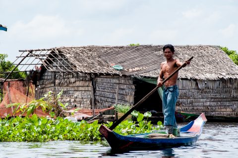 Floating village, Tonle Sap Lake, near Siem Reap