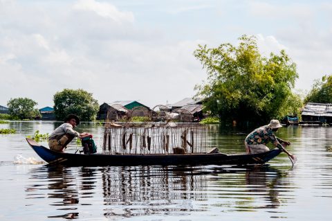Floating village, Tonle Sap Lake, near Siem Reap