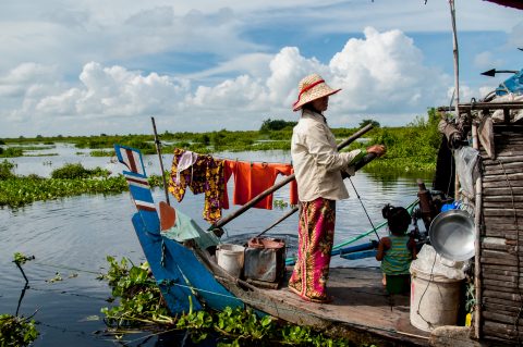 Floating village, Tonle Sap Lake, near Siem Reap