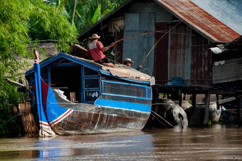 Floating village, Tonle Sap Lake, near Siem Reap