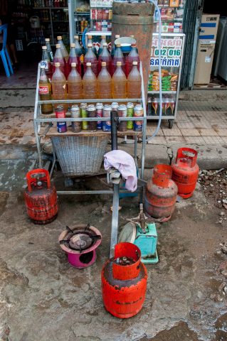 Petrol for sale, Battambang