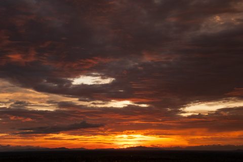 Sunset from Udong pagodas