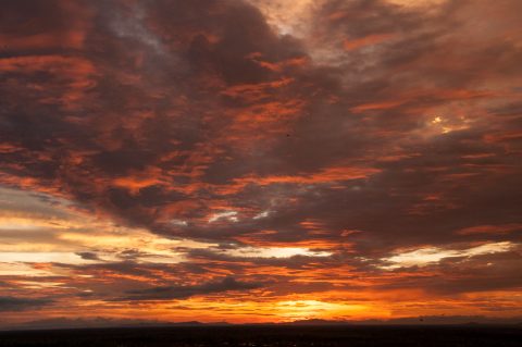 Sunset from Udong pagodas